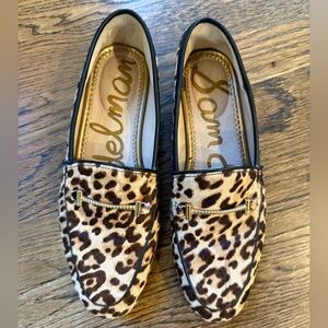 Sam Edelman Leopard-Print Loafers in Brown and Black